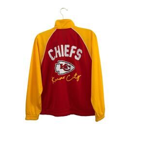 Kansas City Chiefs G-III 4Her Track Jacket Zip Front Sparkly Accents Football
